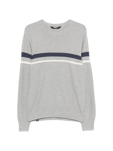 striped crew-neck sweater