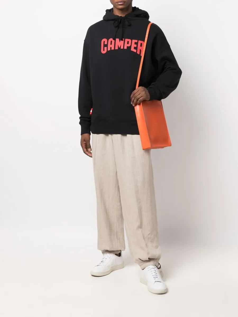 logo-print pullover hoodie 3