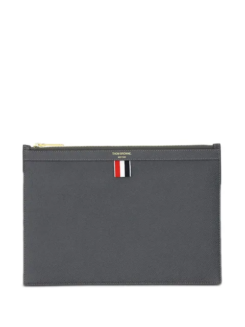 pebbled rectangular clutch bag