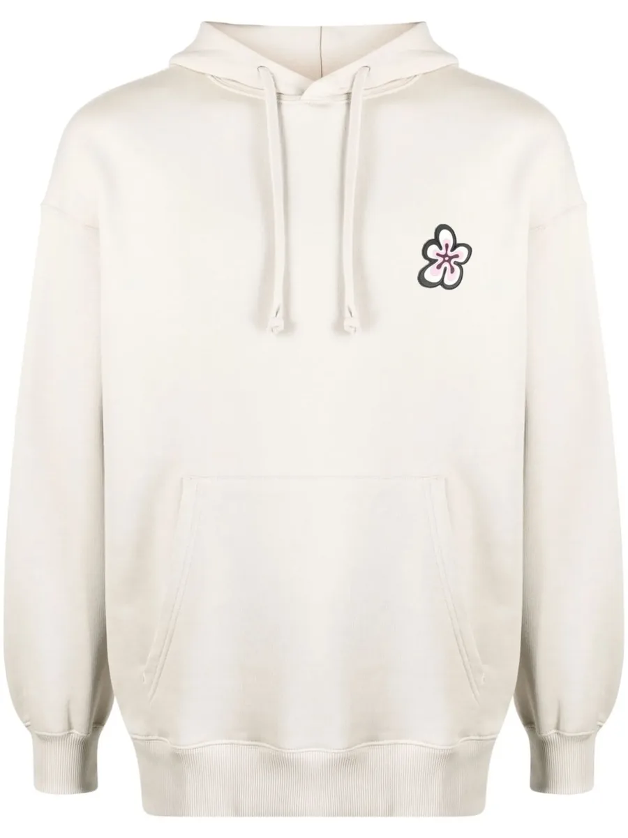 floral print cotton hoodie 1