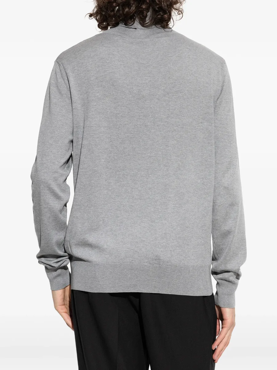 logo-embroidered roll-neck sweater 8