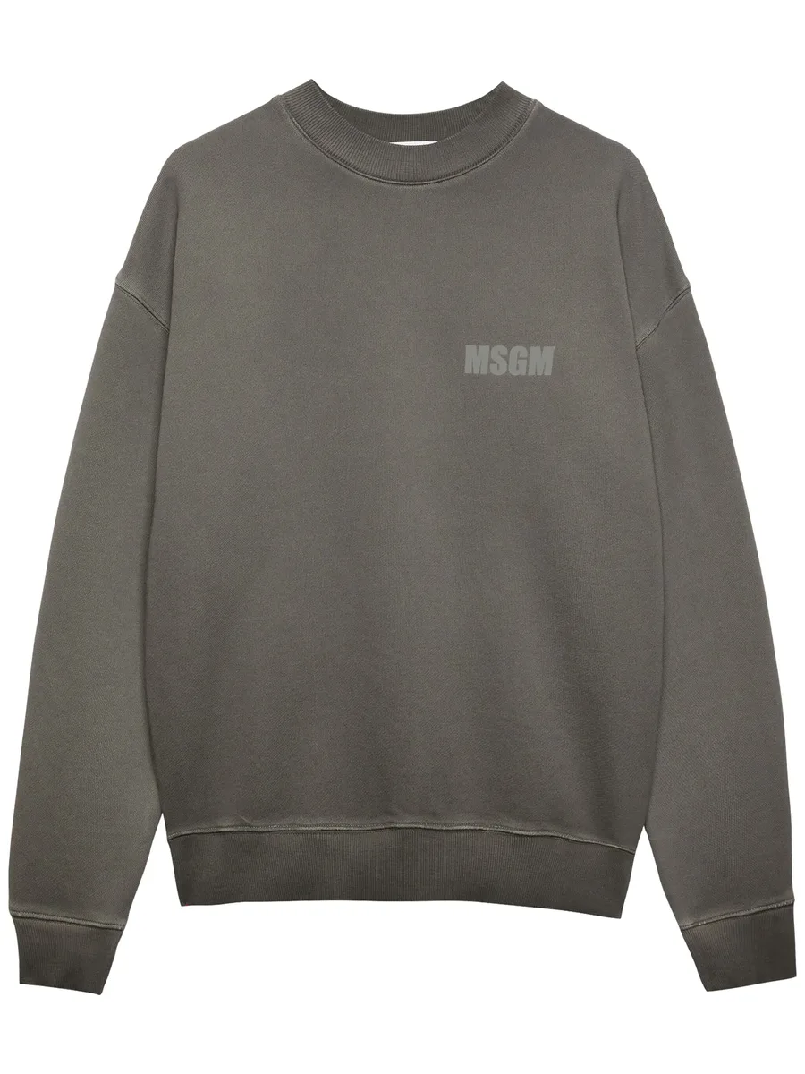 logo-print cotton sweatshirt 2