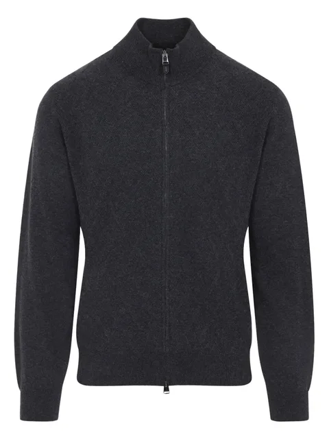 zip-fastening cardigan
