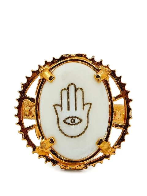 кольцо Hamsa с гравировкой