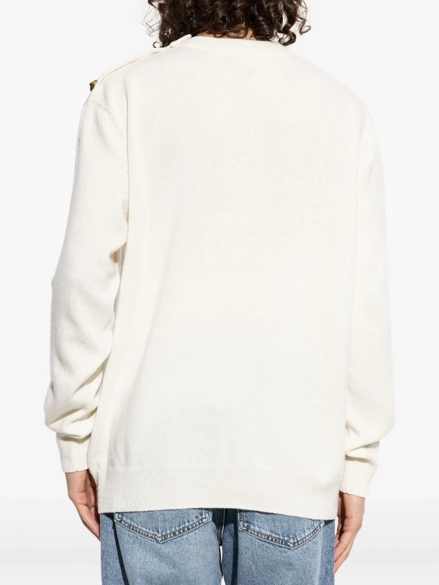 button-detail long-sleeve sweater 8
