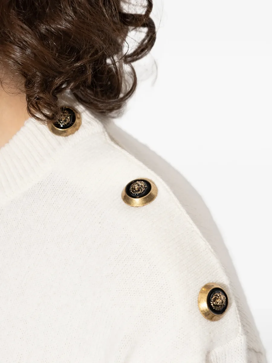 button-detail long-sleeve sweater 10