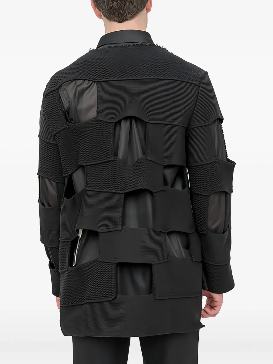 patchwork cut-out sweater 6