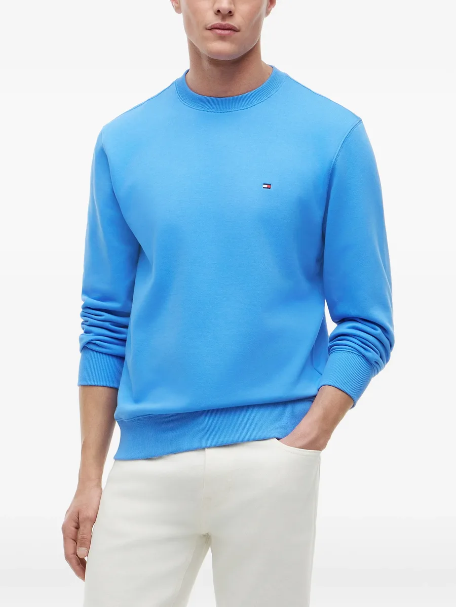 logo-embroidered crew-neck sweater 6