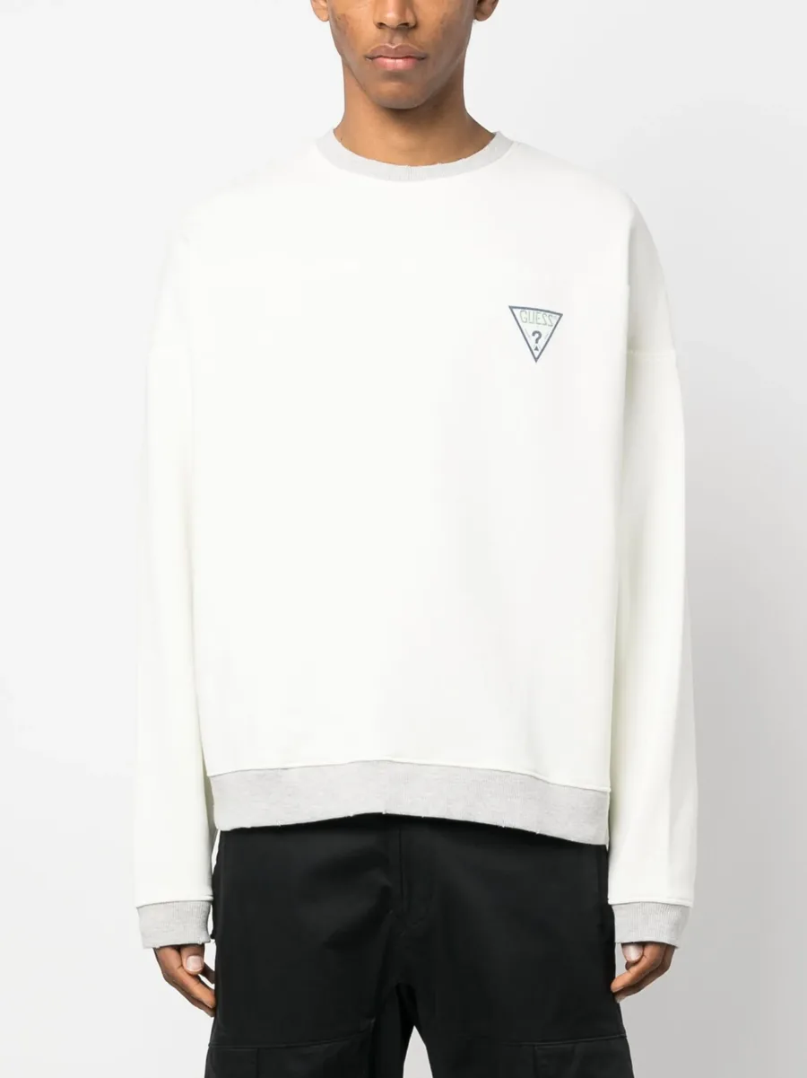 logo-print jersey sweatshirt 6