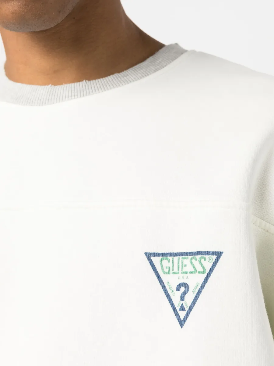 logo-print jersey sweatshirt 10