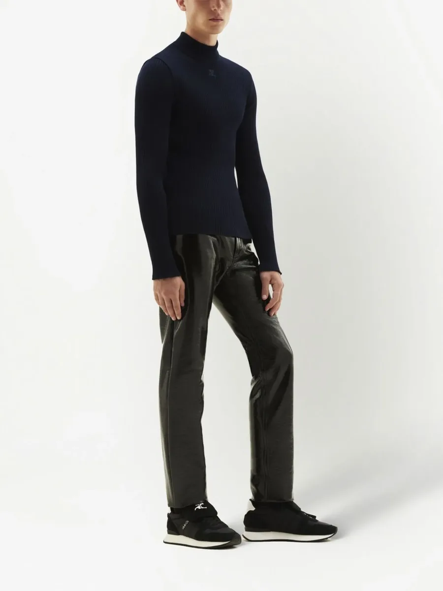 rib-knit mock-neck jumper 6