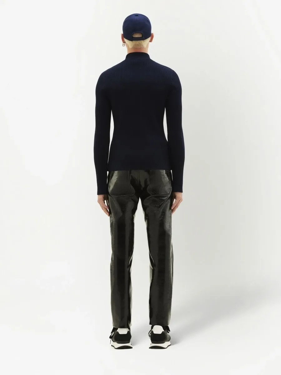 rib-knit mock-neck jumper 7