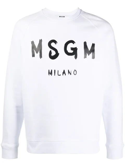printed logo sweatshirt