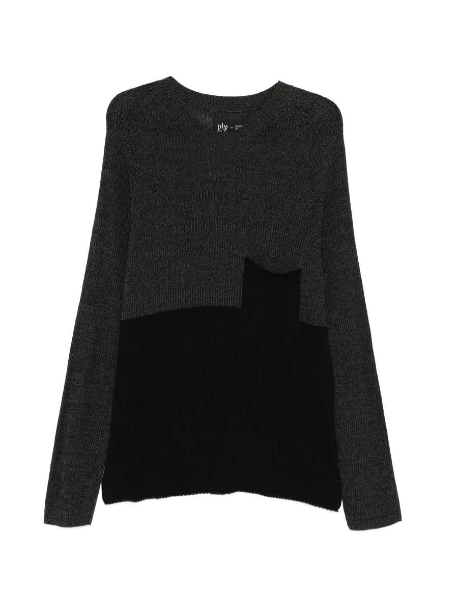 colour-block sweater 2