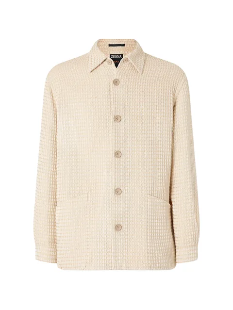 pattern longsleeved overshirt