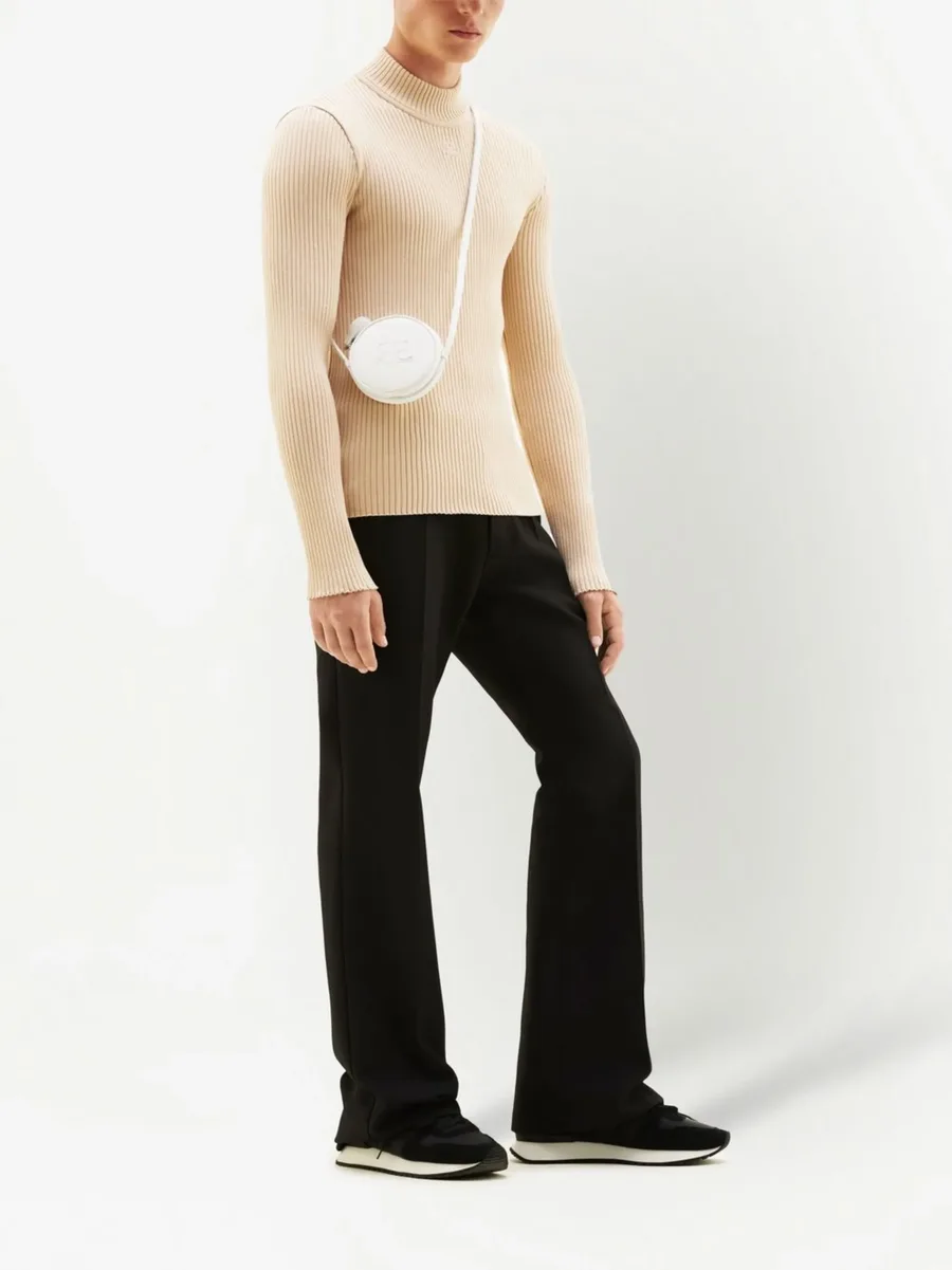 rib-knit mock-neck jumper 5