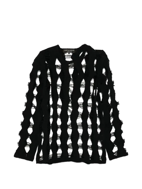 distressed sweater