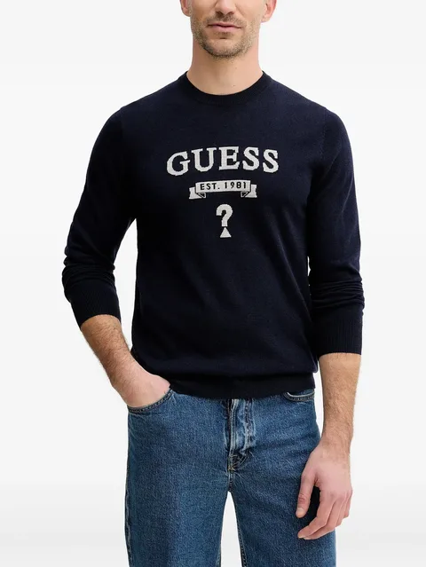 logo crew-neck knitwear