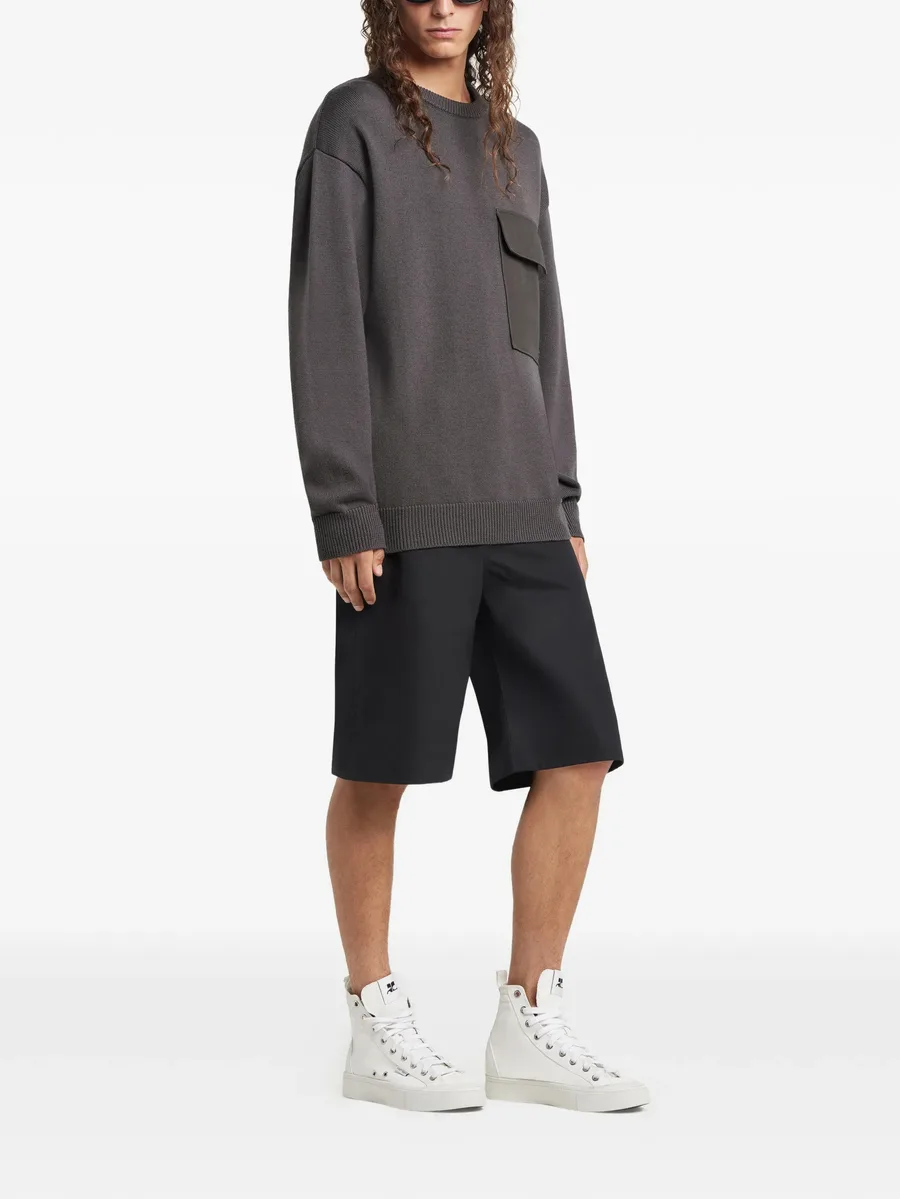 chest-pocket crew-neck sweater 6