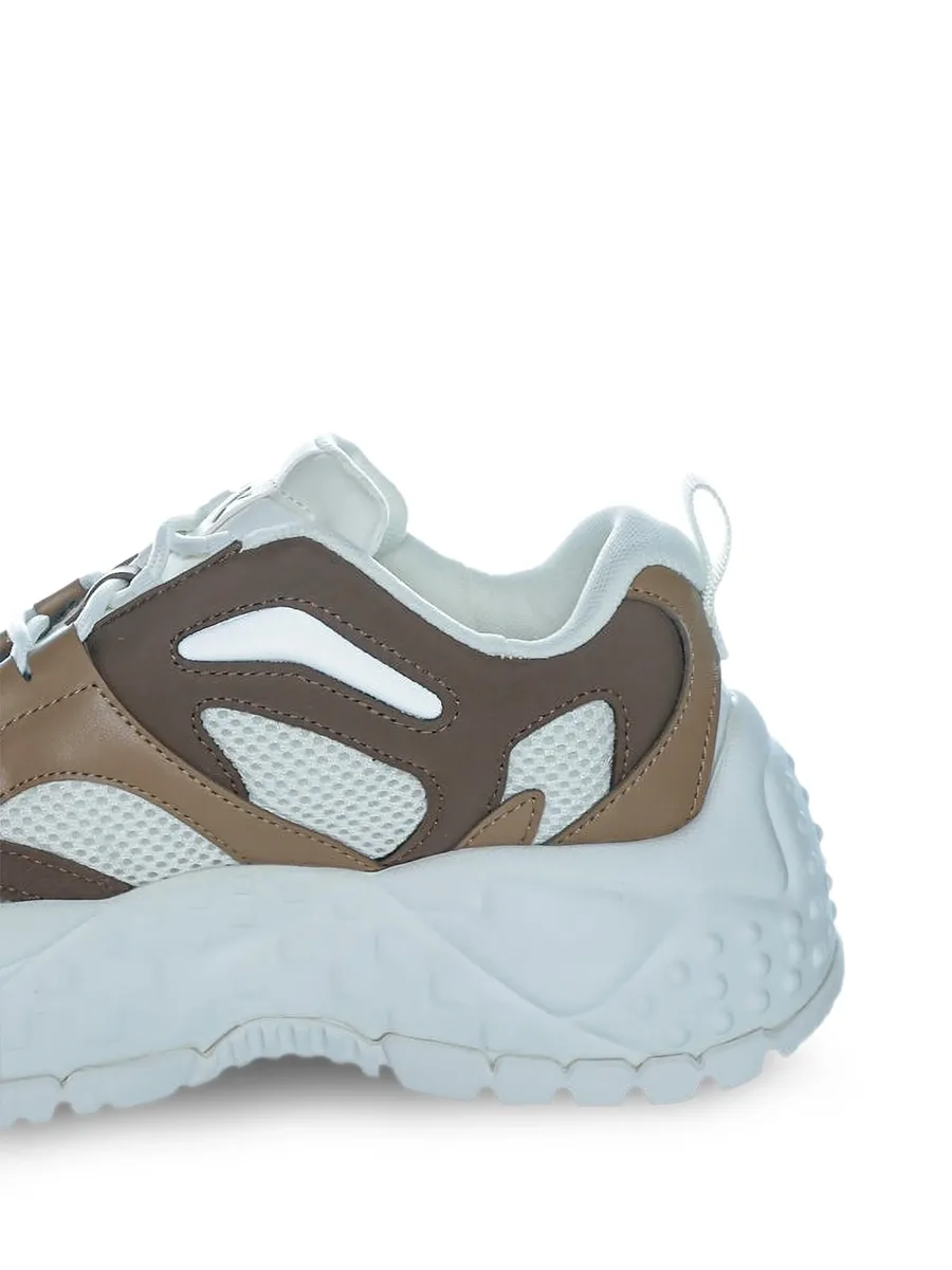 panelled mesh sneakers 4