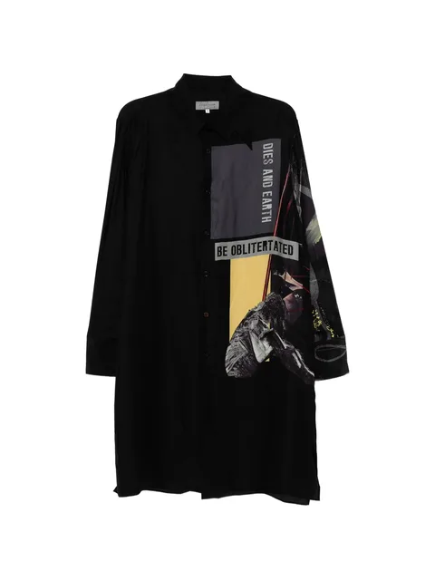 graphic-print shirt