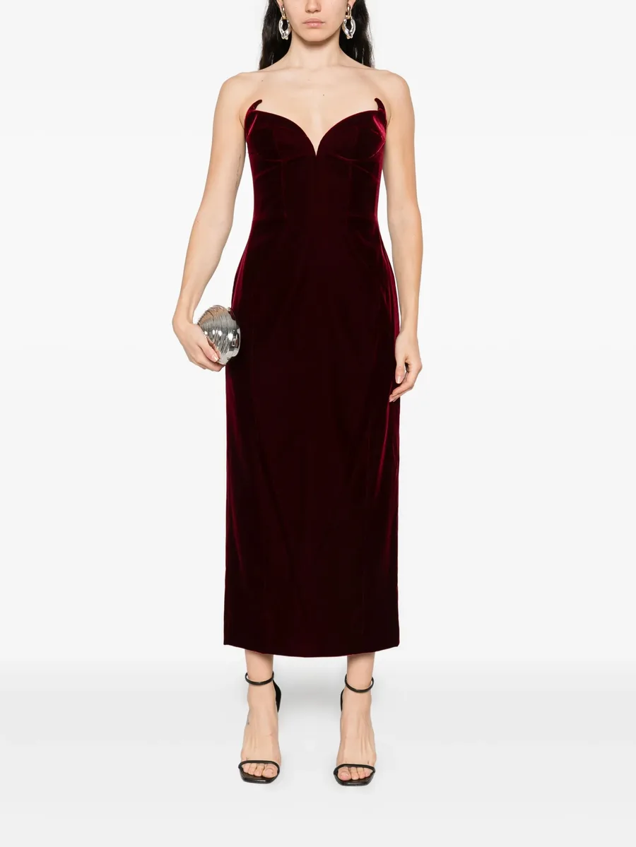 MUGLER Dresses Bordeaux 4