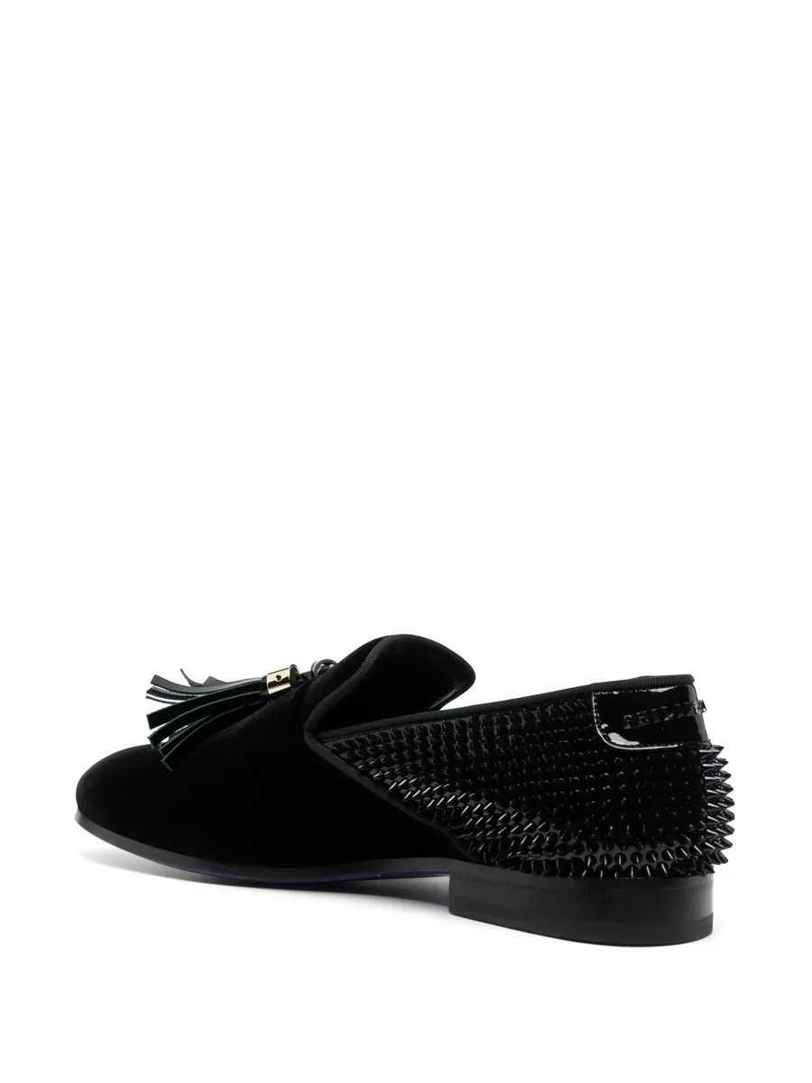 Studs velvet loafers 5