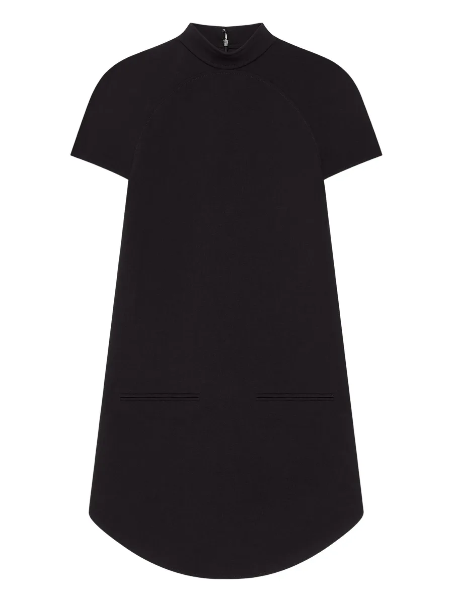 high-neck short-sleeve dress 1