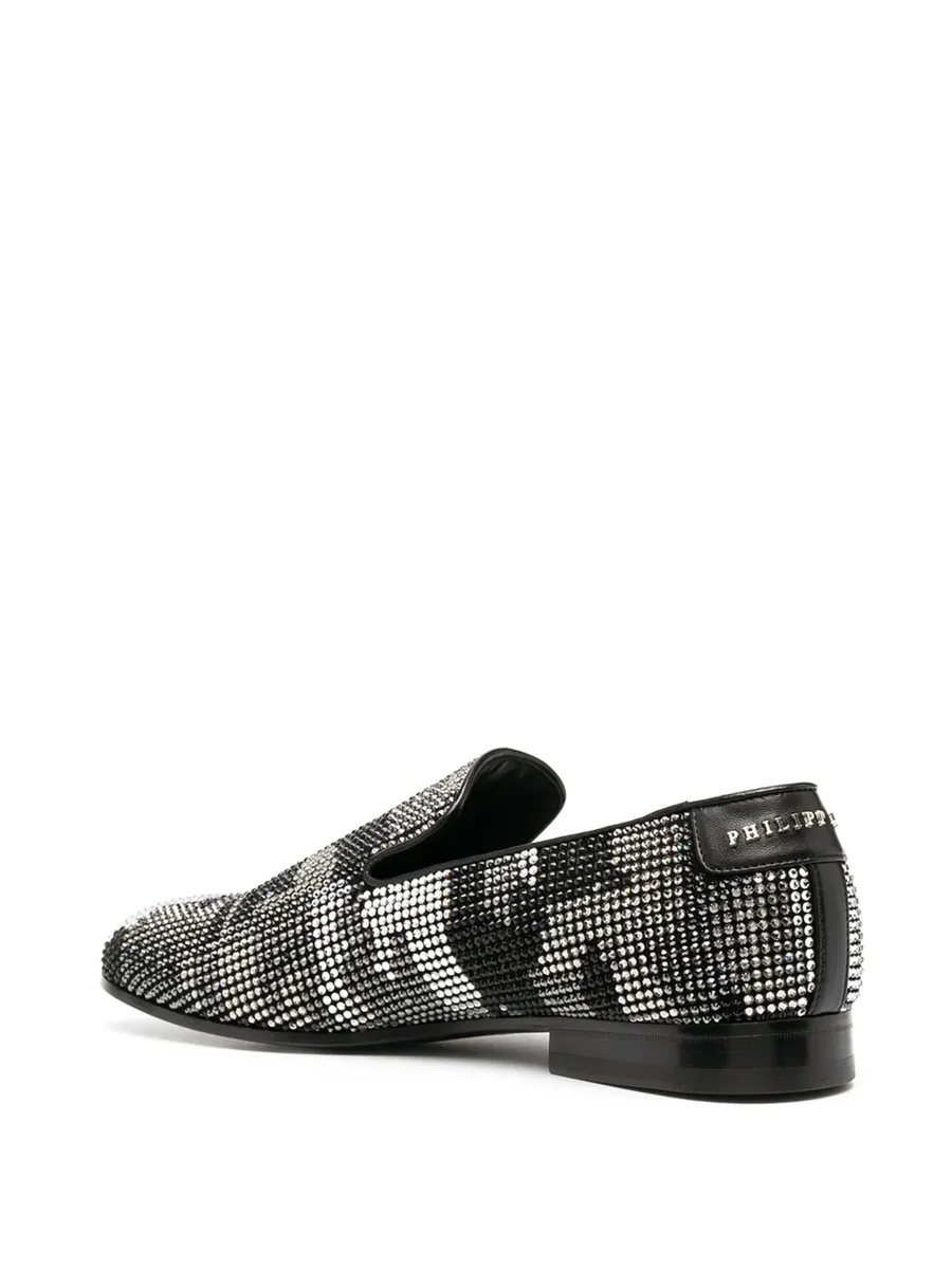 embellished camouflage moccasin loafers 5