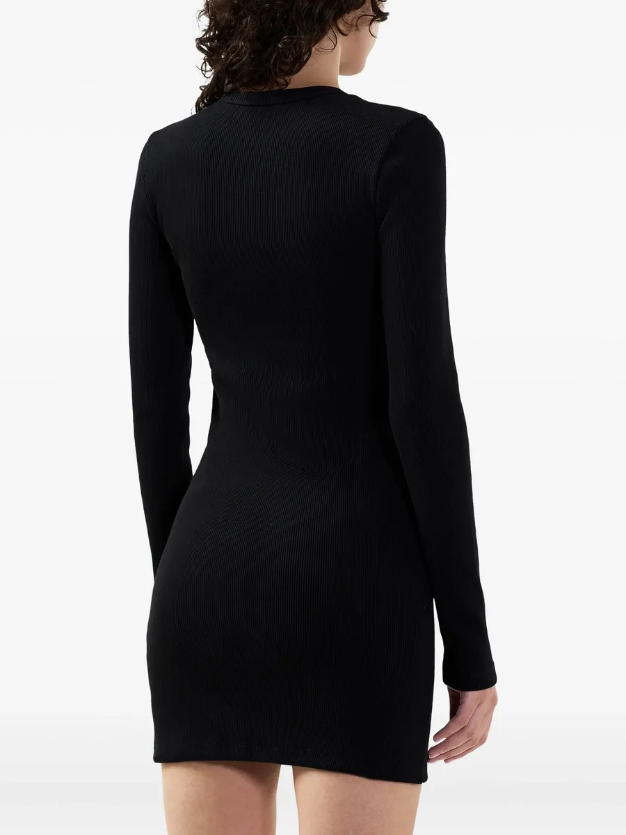 logo ribbed mini dress 10