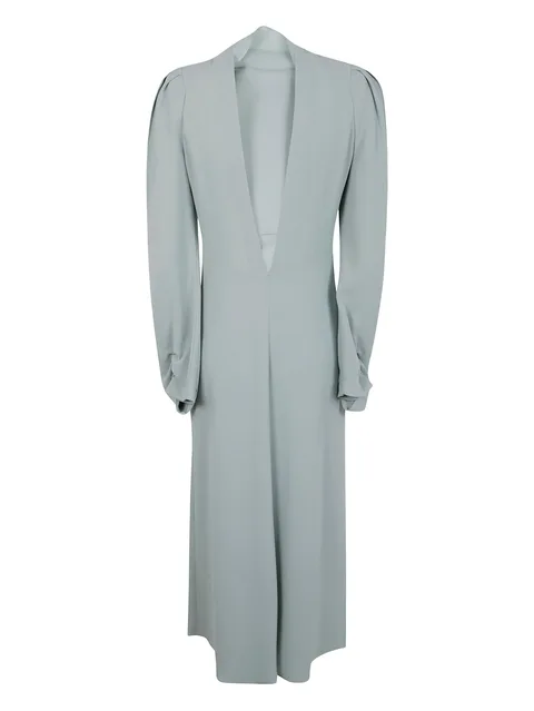 puff-sleeve dress
