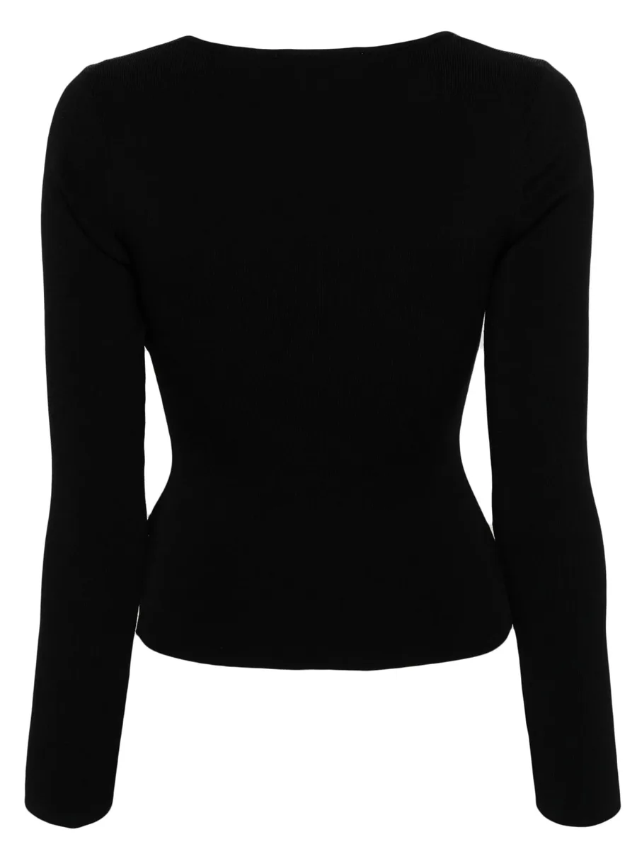 rhinestoned sweetheart-neck top 4