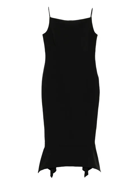 fishtail-hem dress