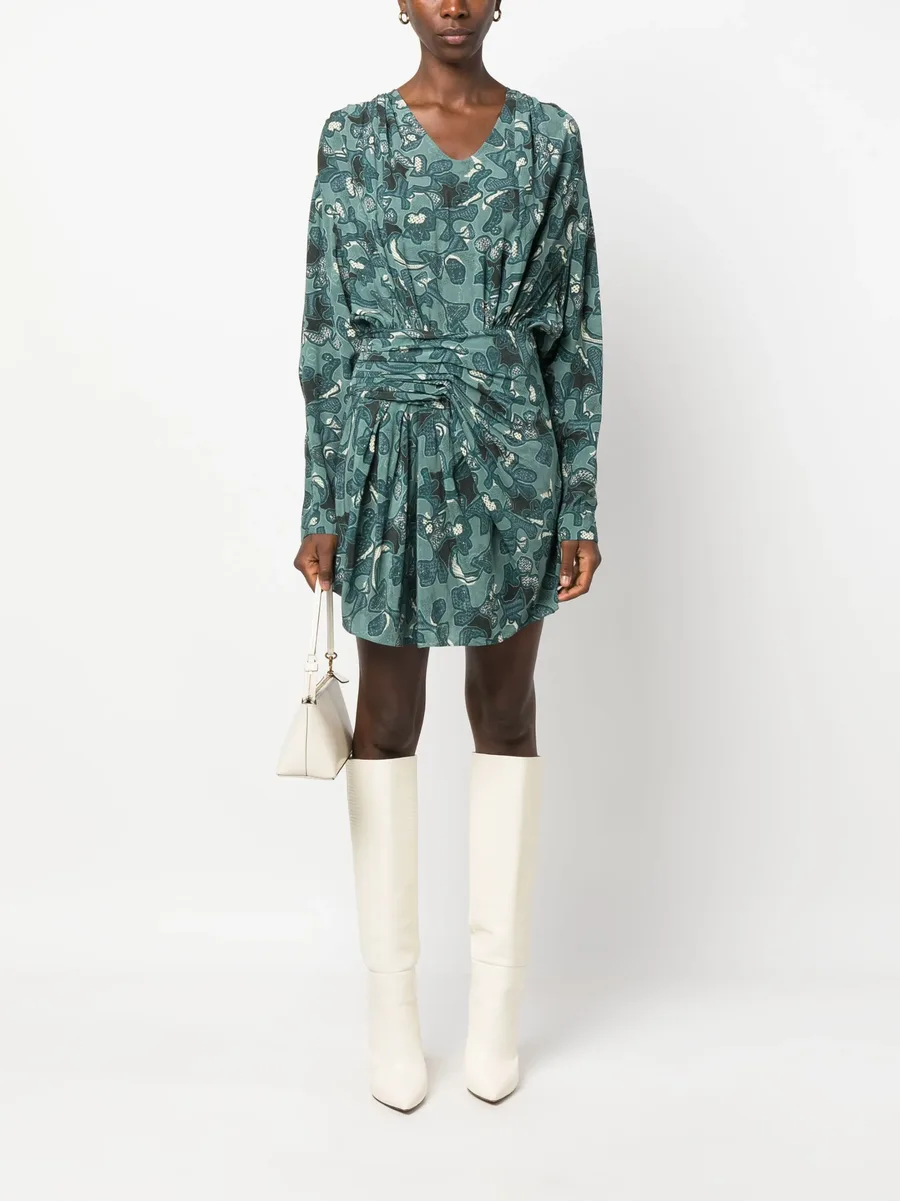 короткое платье с принтом 3