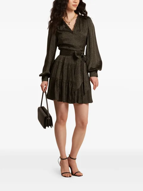 Phoeba printed tiered mini dress