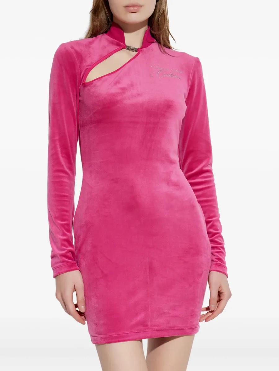cut-out long-sleeve mini dress 5