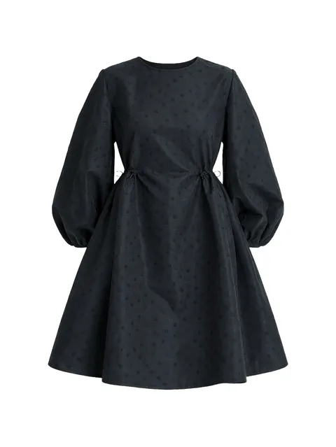 Iris jacquard dress