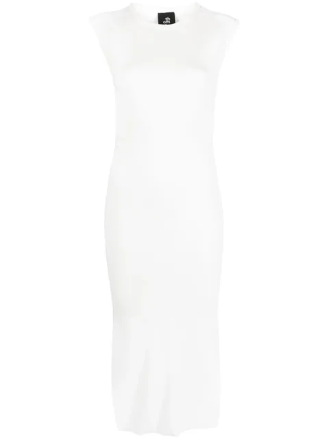 open-back cotton dress