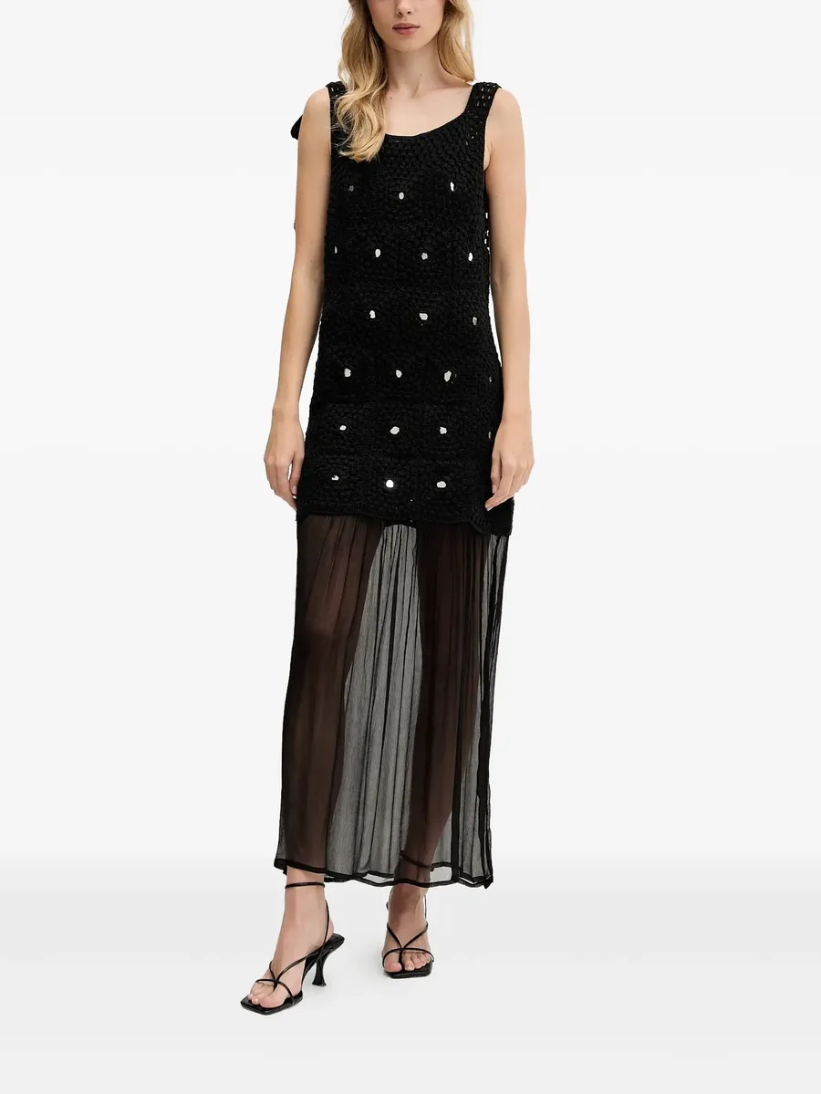 tie-detail embellished maxi dress 1