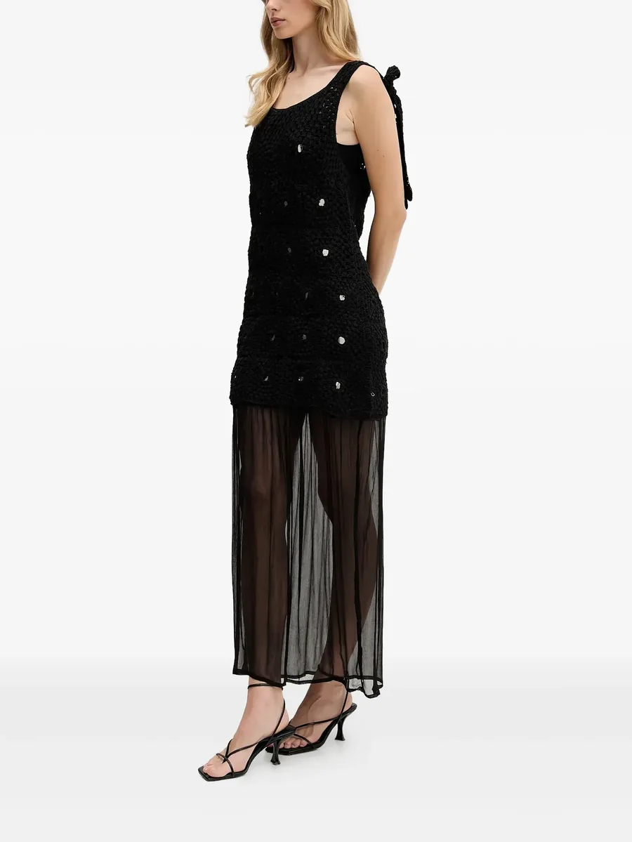 tie-detail embellished maxi dress 4