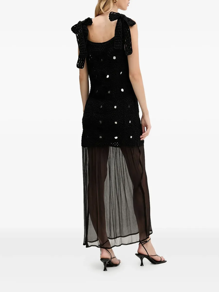 tie-detail embellished maxi dress 5