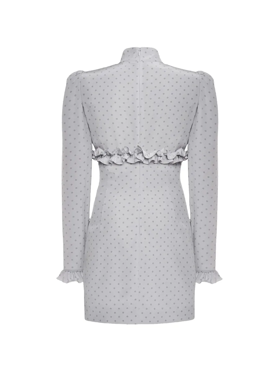 ruffled-detail mini dress 4