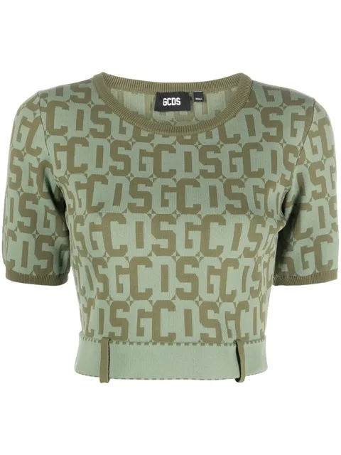 Matilda monogram cropped top