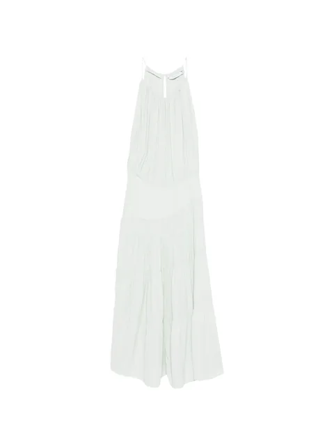 tiered pleated dress