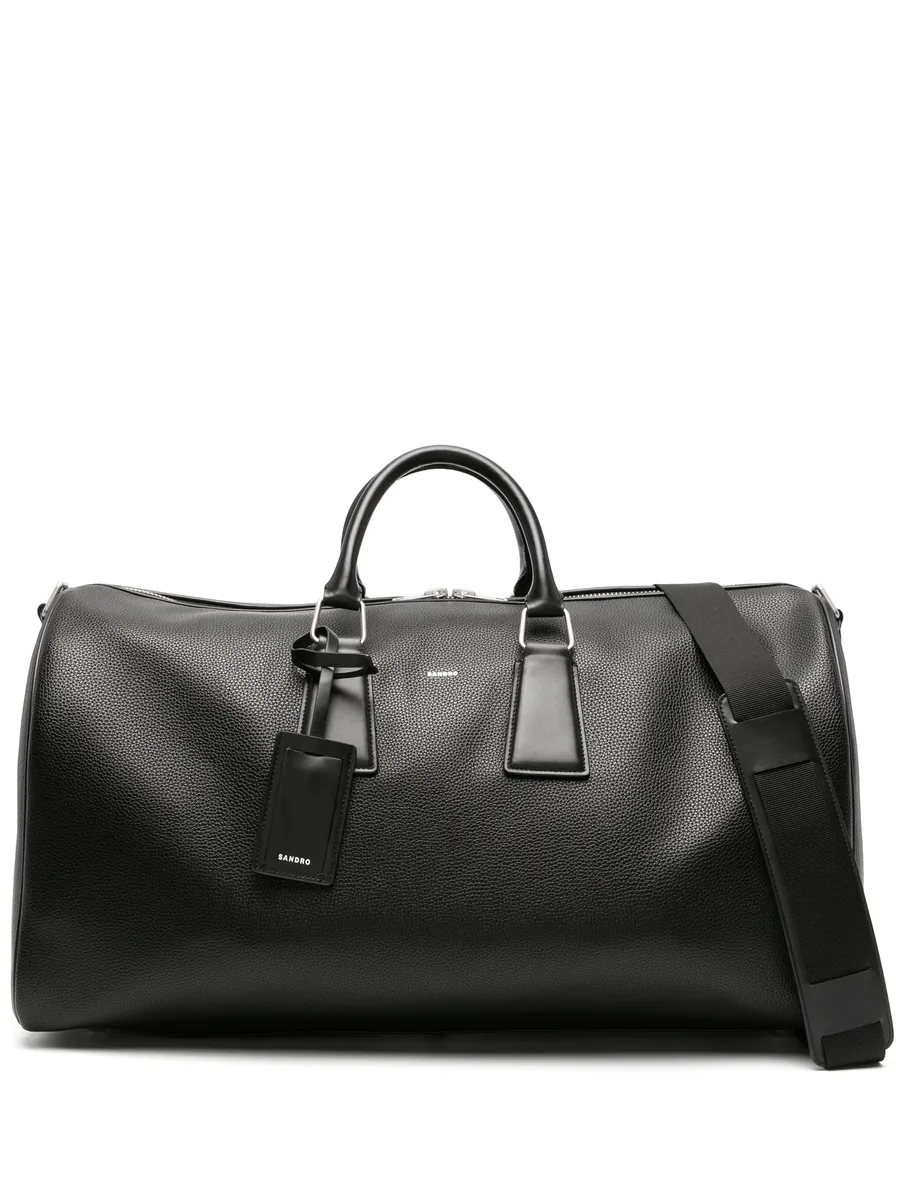 metallic-logo luggage bag 1