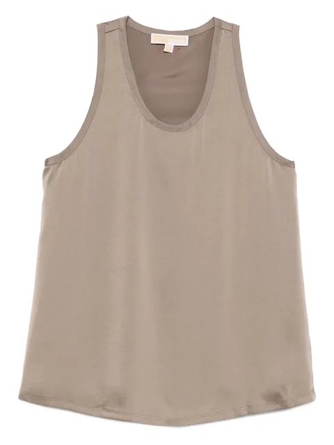 round-neck sleeveless top