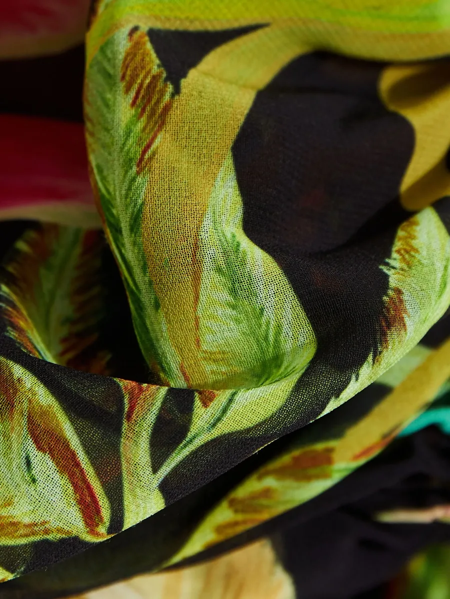 Tropicalia floral-pattern midi dress 8