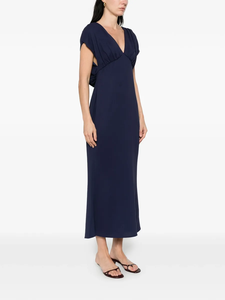 char gathered maxi dress 6