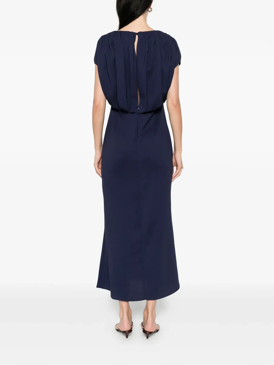 char gathered maxi dress 8