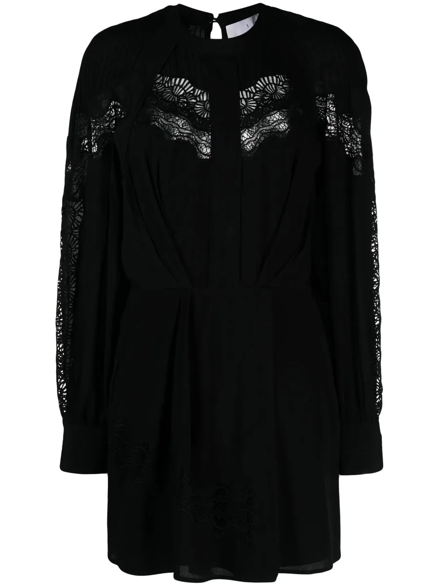 Belinda lace-trim dress 1